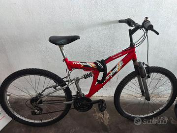 MTB TOPBIkE Magnetiche Rossa - Doppia Sospensione 