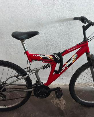 MTB TOPBIkE Magnetiche Rossa - Doppia Sospensione 