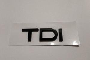 STEMMA TDI NERO LUCIDO LOGO A3 A1 Q2 Q3 Q5 ADESIVO