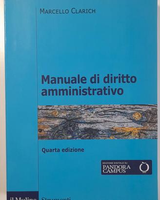 MANUALE DI DIRITTO AMMINISTRATIVO CLARICH