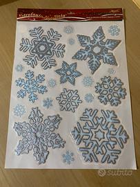 Vetrofanie fiocchi di neve