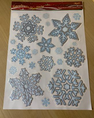 Vetrofanie fiocchi di neve