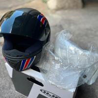 Casco moto Premier integrale Triumph England flags