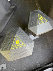 Coppia di manubri 10 kg  ideali per casa