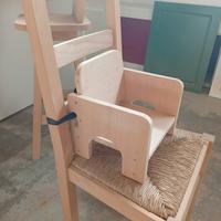 Seggiolina per bambini in legno di varie essenze