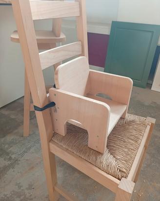 Seggiolina per bambini in legno di varie essenze