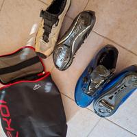 Due paia scarpe ciclismo in carbonio
