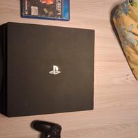 playstation 4 pro + minecraft +joistick 