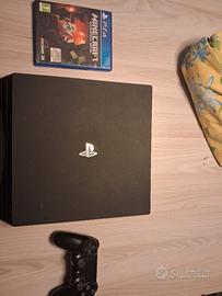 playstation 4 pro + minecraft +joistick 