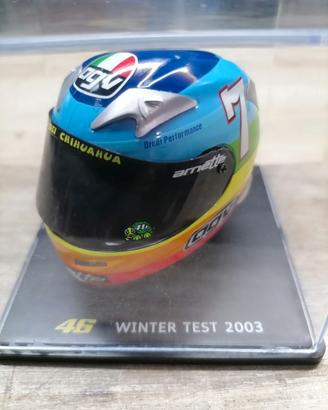 Mini Casco Valentino Rossi Winter Test 2003 1:8