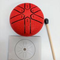 Tamburino Tascabile Rosso per Relax e Meditazione