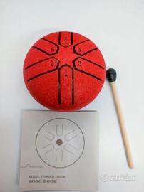 Tamburino Tascabile Rosso per Relax e Meditazione