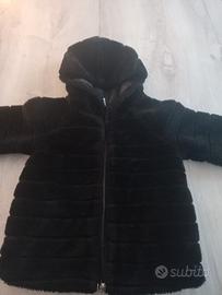 pellicciotto nero bambina 