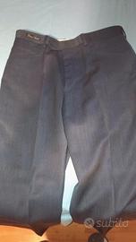 Pantaloni eleganti David Saddler  blu notte lana