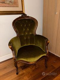 poltrona in stile Luigi Filippo