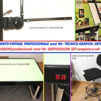 TAVOLO DA DISEGNO più TAV. LUMINOSO - BIEFFE/ZUCOR