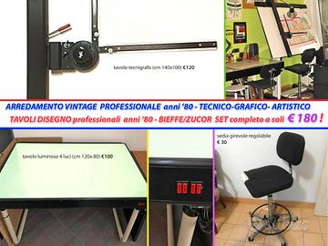 TAVOLO DA DISEGNO più TAV. LUMINOSO - BIEFFE/ZUCOR