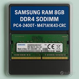📦 Samsung RAM 8GB DDR4 SODIMM - PC4-2400T - M471A
