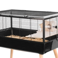 Gabbia grande per criceto, nera