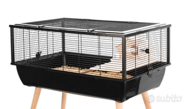 Gabbia grande per criceto, nera