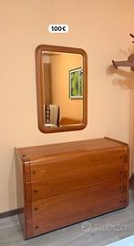 cassettiera con specchio