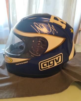 casco Valentino Rossi autografato 