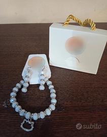 completo bracciale più orecchini 