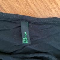 Abitino monospalla cotone nero S/M