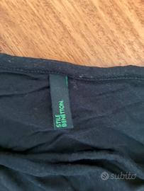 Abitino monospalla cotone nero S/M