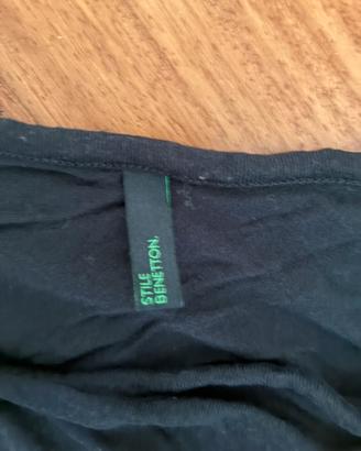 Abitino monospalla cotone nero S/M