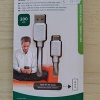 Cavetto USB tipo C per smartphone e tablet 2 metri