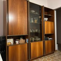 Mobile salotto/cucina in legno noce