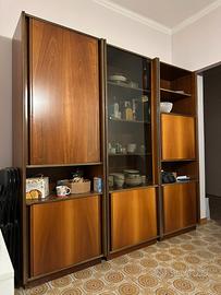 Mobile salotto/cucina in legno noce