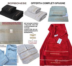 Set spugne BORBONESE 5 pezzi in 5 modelli .
