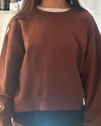 Felpa marrone Zara - Taglia S