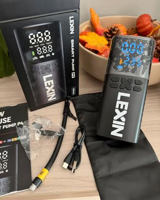 Lexin p4 compressore portatile 4000mAh, 150 psi