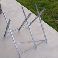 Cavalletto in acciaio per taglio legna