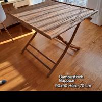 Tavolo in bambù pieghevole