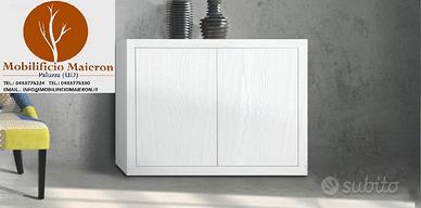 Mobili Rustici Legno Credenza Bianca cd217M