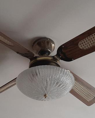 Ventilatore da soffitto con plafoniera