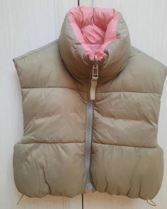Gilet cropped reversibile zara donna