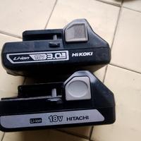 2 batterie Hitachi ricambi 18v