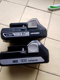 2 batterie Hitachi ricambi 18v