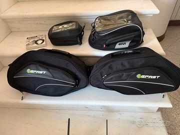 Set borse moto completo befast + givi + ogio