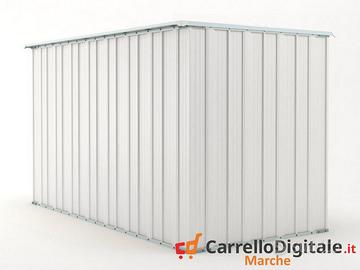 Deposito attrezzi giardino 175x307cm 5,4mq bianco