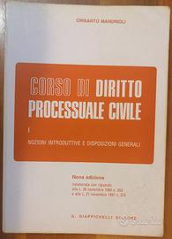 Corso di diritto processuale civile I