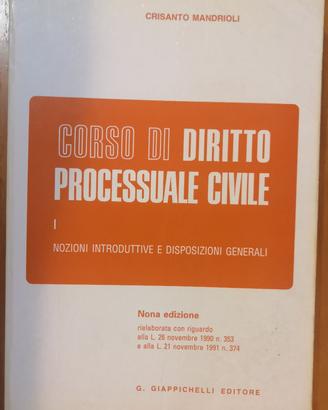 Corso di diritto processuale civile I