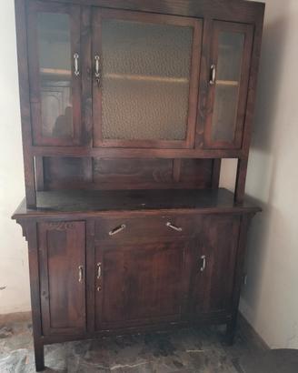 credenza con vetrina