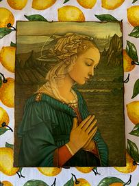 Quadro la vergine in Adorazione