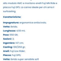 canna da pesca Saiko a6+ sensitive